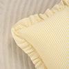 30x50cm Plaid Cushion Cover Square Shape Piping Pillowcase Ruffled Cushion Cover  Living Room Decor