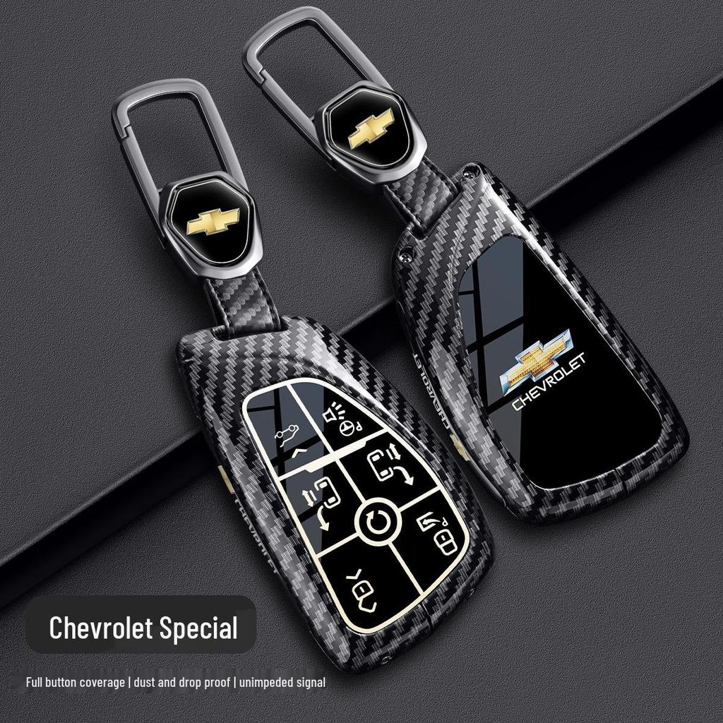 Chevrolet Schlüsselabdeckung für Cruze, Cavalier, Malibu XL, Equinox, Trax (Kohlefaser)