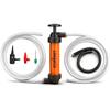 Multi-Use Siphon Transfer Pump Kit Hand Fuel Pumps For Gas Oil Water With Air Hose, Portable Manual Fuel Transfer Pump For Boat, Car, RV, Emergency,