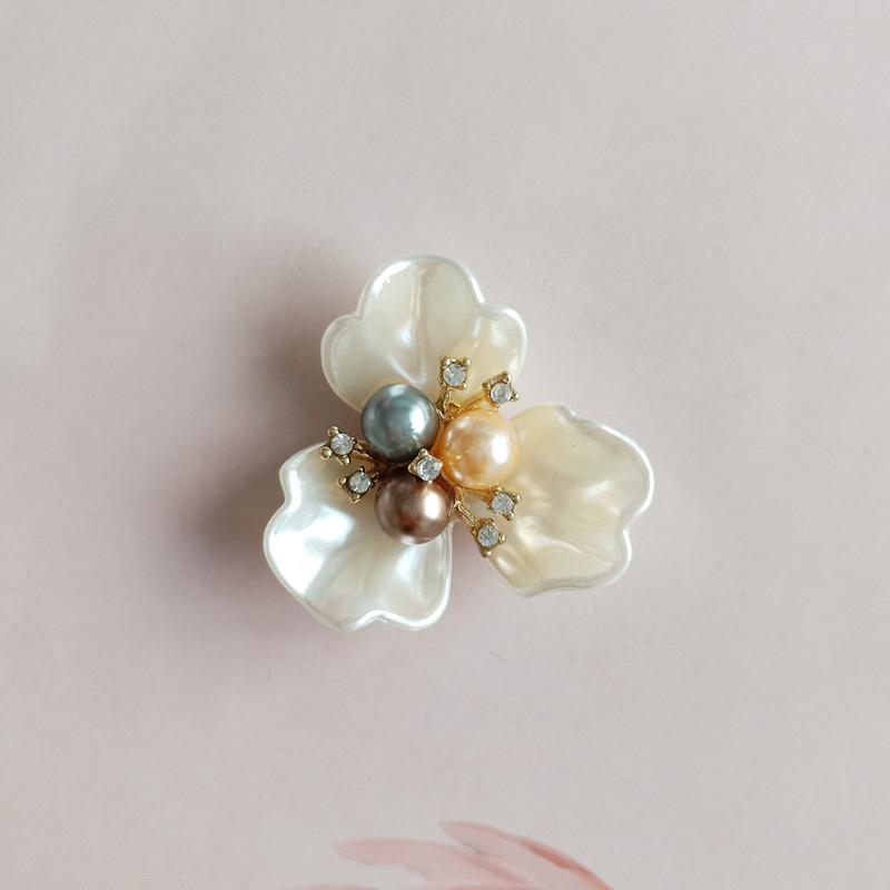 1 Pcs Pearl Daisy Flower Plate Torus Alloy Accessories Diy Handmade Jewelry