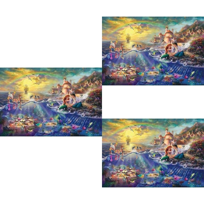 Oil Art Mermaid Painting Print On Canvas Modern Home Decor The Little Mermaid Without Framed