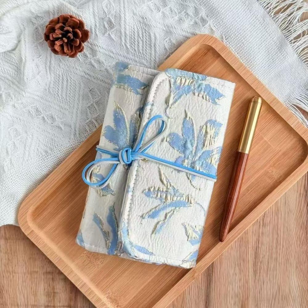 Retro Scrapbook Binder Cloth Cover Loose-leaf Notebook Portable A6 Loose-leaf Diary  for Girls