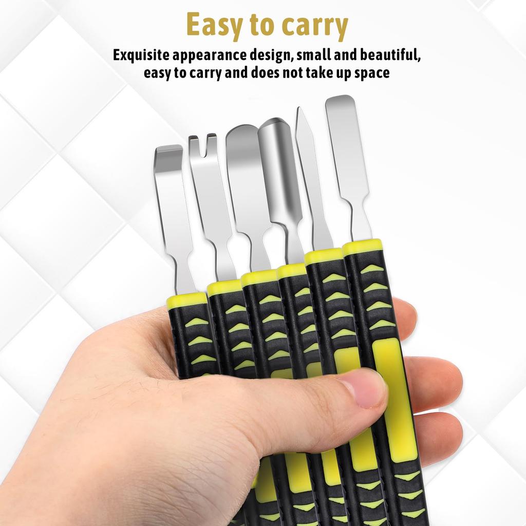 Hardened claw nail double headed pry bar 6-in-1 disassembly battery screen frame flat pry bar injection molding repair tool