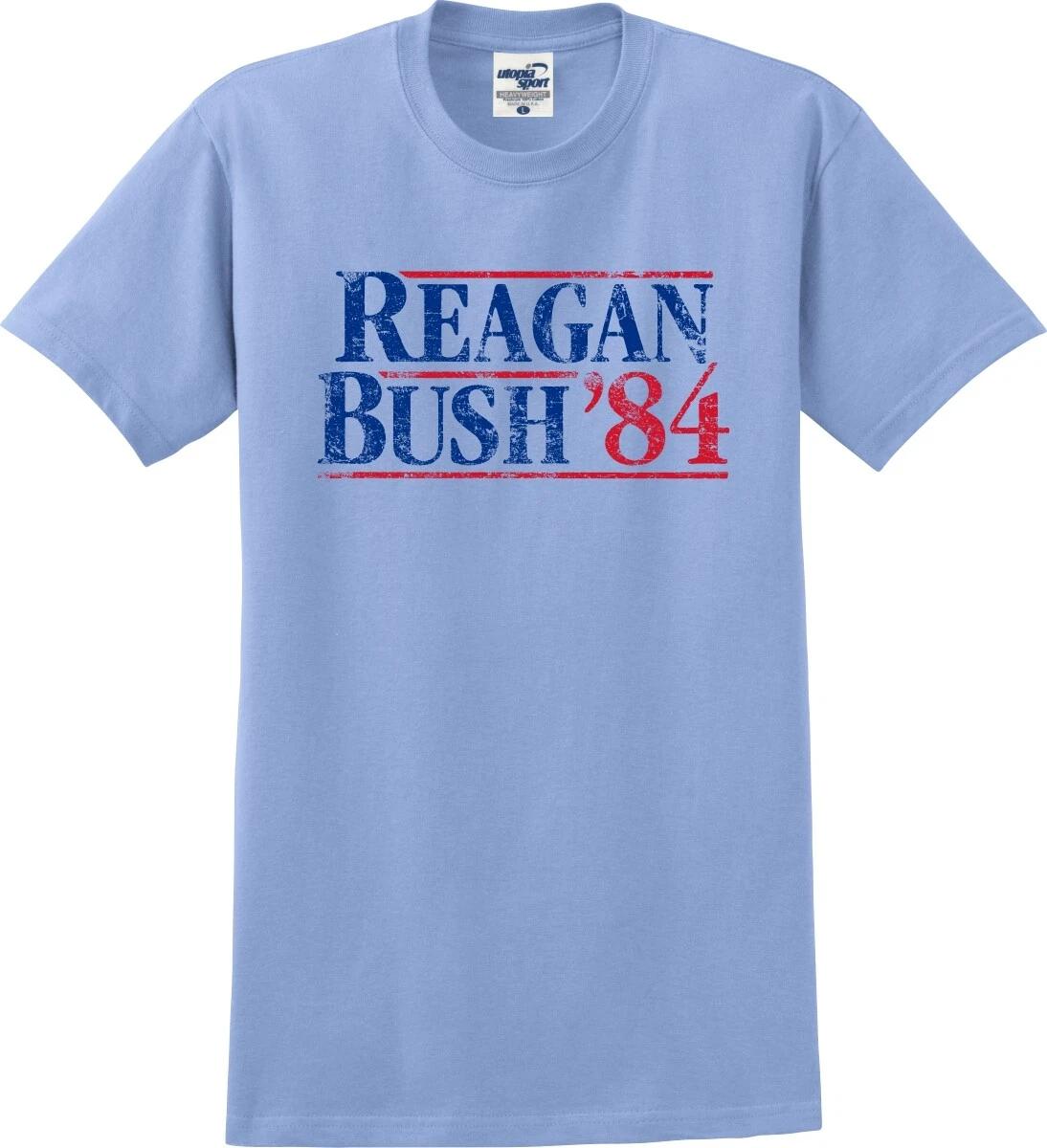 Reagan Bush  84 Presidential Election Distressed Unisex T shirt (S-5X) 2XL