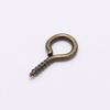 200pcs/lot 4*8 5*10 Screw Eye Pins For Pendant Iron Screw Eye Hooks Clasps Fit Drilled Beads DIY Jewelry Findings Making Supplie