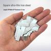 100 Round Galvanized Rust-Proof Magnetic Sheet Patches (0.3-1mm Thick)