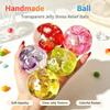 Glass Fruit Series! Thin-Skin Moldable Squeeze Balls With Soft Texture Stress Relief Fidget Toys For Adults