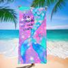 Black Gold Mandala Beach Towel Bohemian Floral Quick Dry Polyester Bath Towel for Summer Vacation Sandproof Swim Pool Blanket