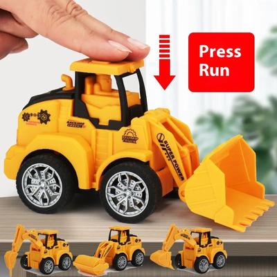 Children's Inertia Engineering Car Car Push-back Toy Car Excavator Bulldozer Educational Toys