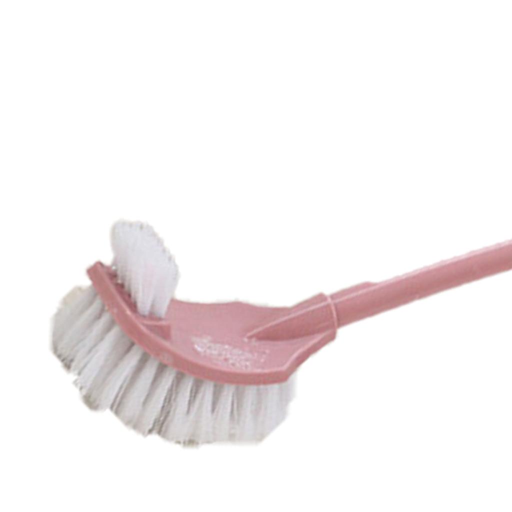 Toilet Brush Set Plastic Double Sided Brush Head Toilet Scrubber Holder Set for Home Hotel Bedroom