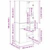 Highboard Reclaimed Wood 69.5 x 34 x 180 cm Particleboard