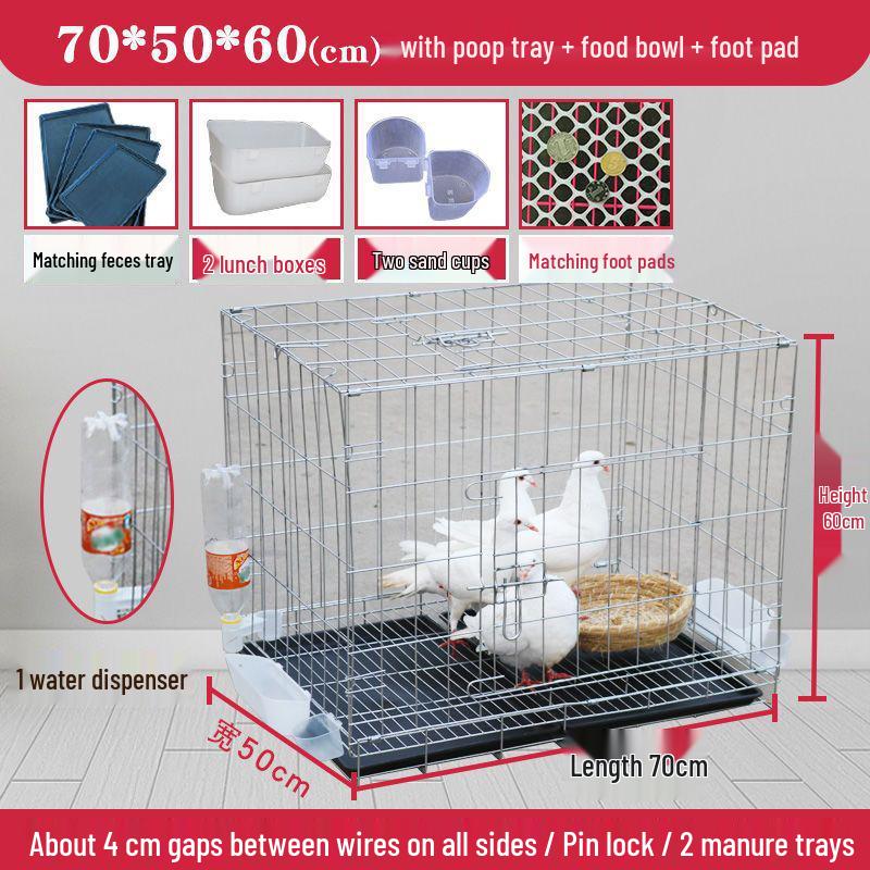 Large Pigeon Cage for Breeding & Pairing with Free Shipping - Ideal for Household Use