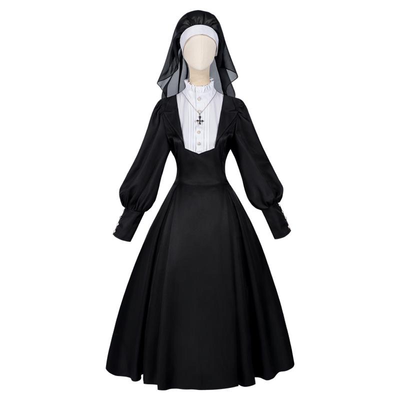 Adult Halloween & Easter Costume: Jesus, Virgin Mary, Nun, Priest Robe for Stage Performance