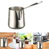 Coffee Milk Frothing Pitcher Jug Coffee Milk Cup with Long Handle Stainless Steel Coffee Pot for Home Restaurant Office