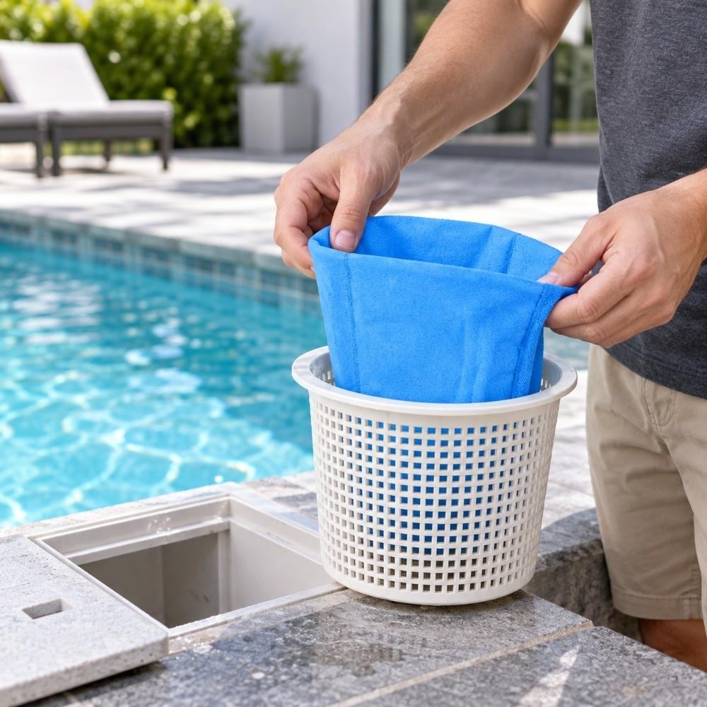20pcs Blue Micro Filter Bags Micro Filter Pool Vacuum Cleaner Filter For Pool Cleaner