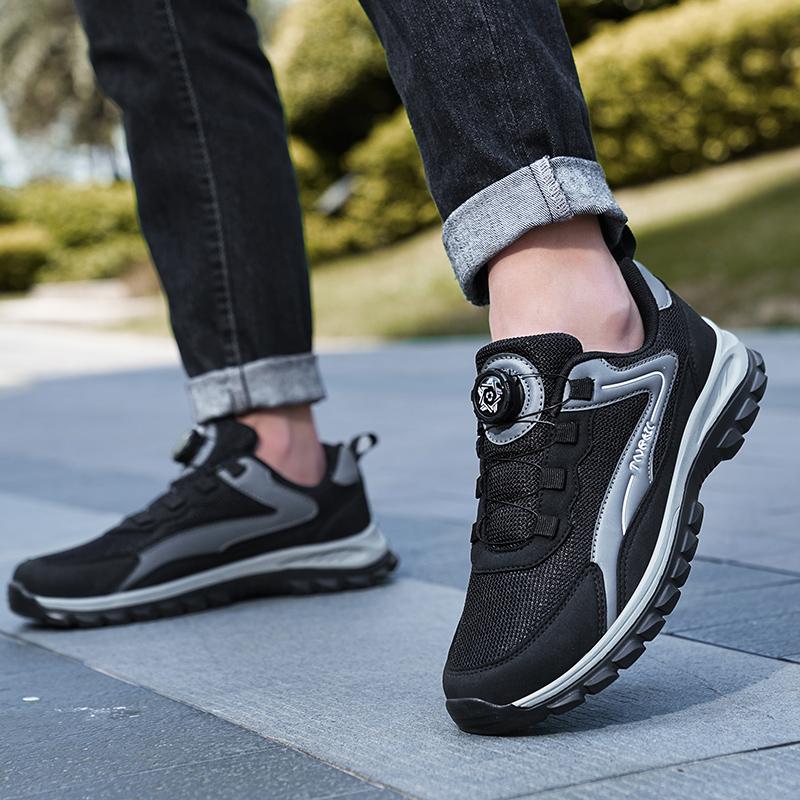 YRZL Mens Sneakers Sports Shoes Running Sneakers Mesh Breathable Athletic Anti Slip Man Hiking Shoes Casual Outdoor Men Shoes