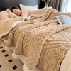 Super Soft Fluffy Lightweight Fleece Blanket Soft Warm Winter Blanket with Heat Retention Throw Lap Blanket Simple Solid Color