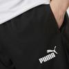 Puma Solid Color Stand Collar Comfortable Zip Jacket Woven Mid Waist Cuffed Long Pants Casual Sports Suit Men suit Black 687105-01+685639-51
