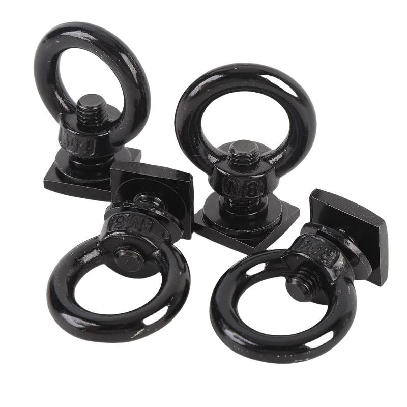 T Bolt Eye Nut Kit Stable Support Stainless Steel T Track Mount Tie Down  High Hardness for Holding Tie Down Straps