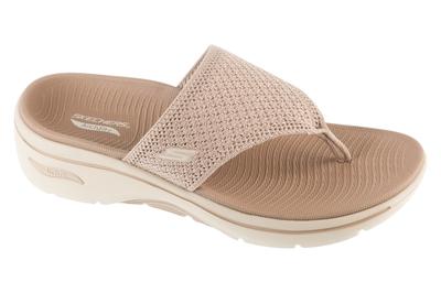Go Walk Arch Fit 2.0 Sandal - Carrie, Womens Beige Flip-flops