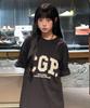 CGP Big Oversized Cgp Arch Logo Short Sleeve T-Shirt - Black