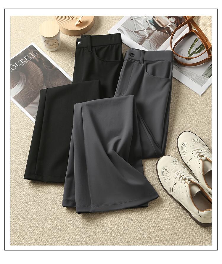 Elastic and Comfortable Bell Bottom Pants for Women