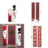 Festive Christmas Hanging Sign Banner Flag Xmas Party Outdoor Decoration