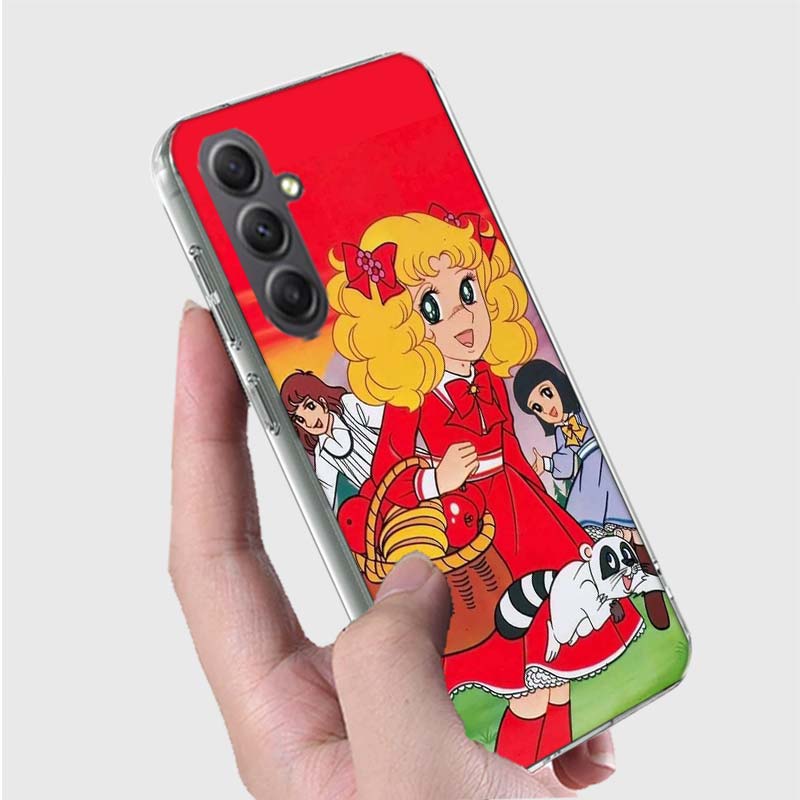 Anime Candy Candy Case For Phone Samsung Galaxy A12 A22 A32 A52 A52S A13 A23 A33 A53 A14 A24 A34 A54 5G A73 A42 A9 A8 A7 A6 Plus