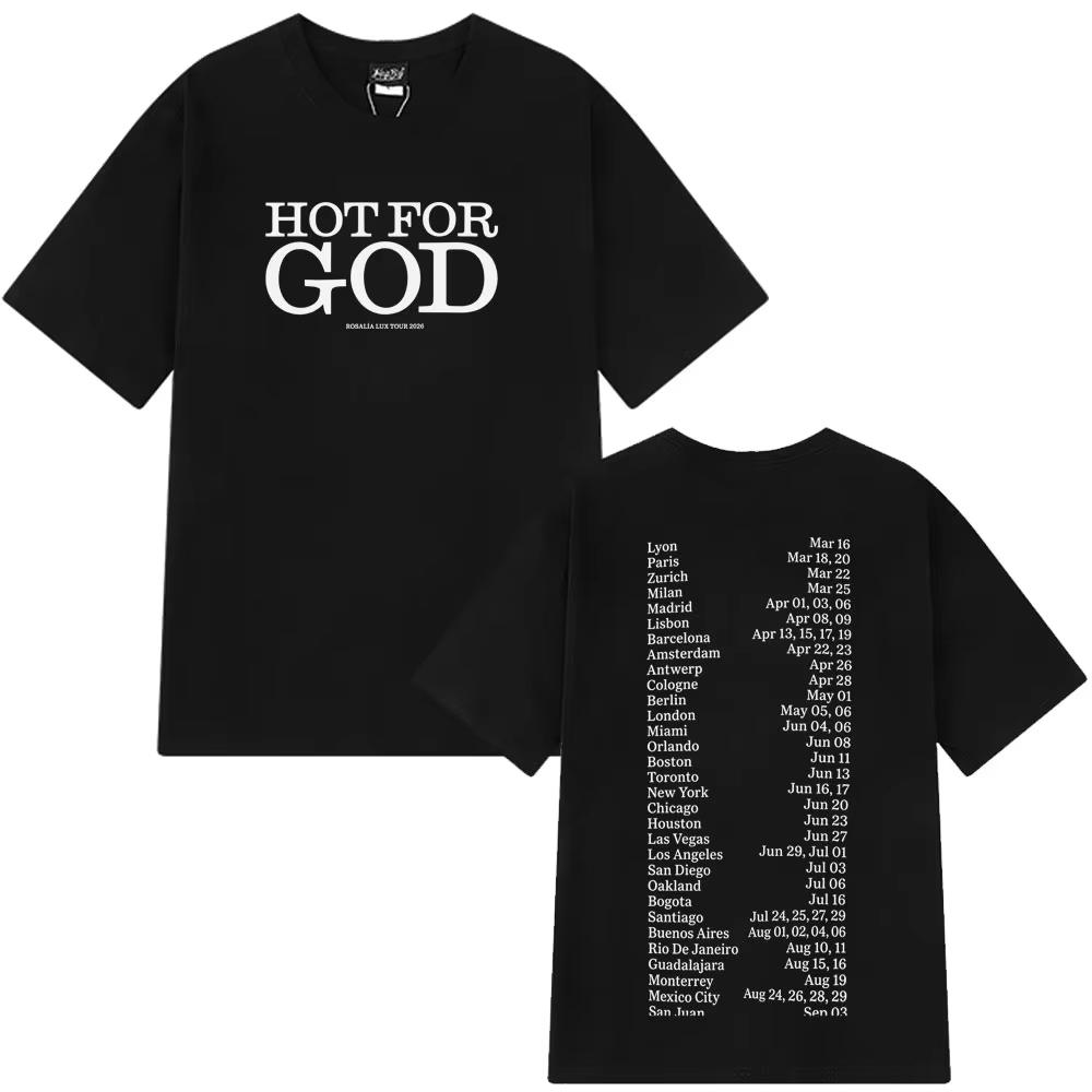 

Rosalia LUX Tour Album 2026 Graphic T Shirts Unisexs Women Casual pure Cotton Tshirt Fashion Short Sleeve Tshirts Streetwear S