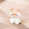 6pcs Cartoon Animal Kittens Decorations Small Size Cat Ornaments  Home Decoration