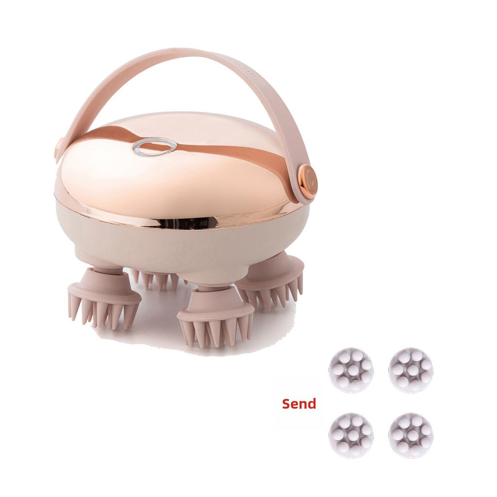 Head Massage Instrument Rechargeable Head Massager Scalp Stress Relax Body MassageWaterproof Handheld Hair Scalp massager