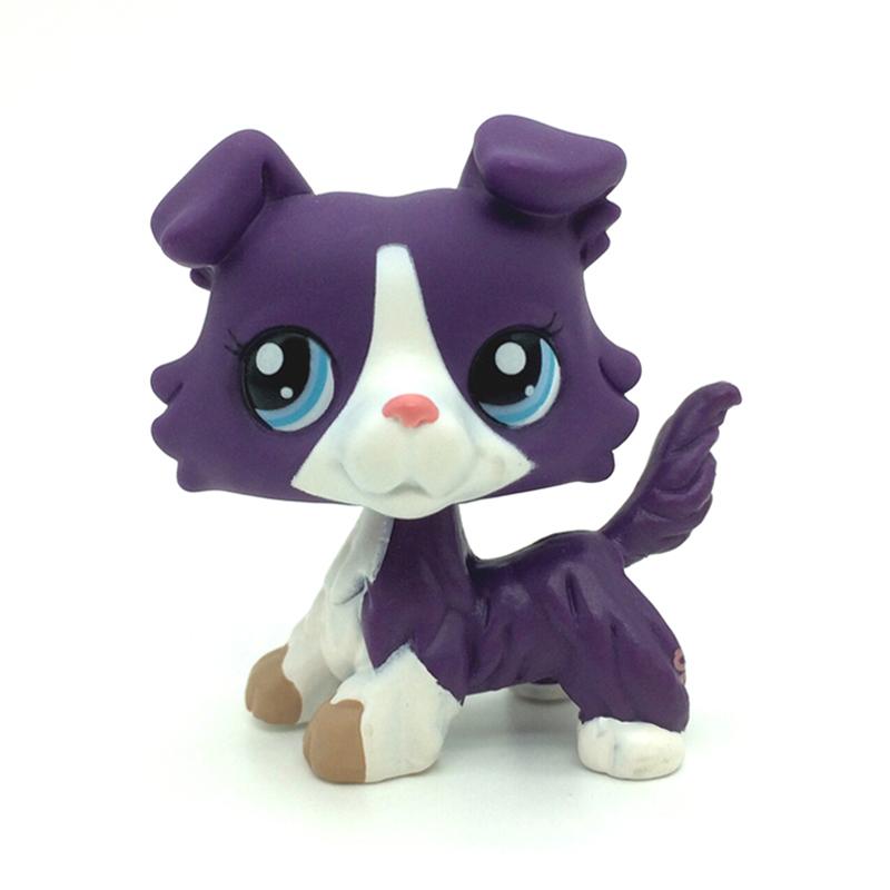 Rare animal pet shop lps toy dachshund dog dachshund brown original figure collie cocker spaniel great dane child Children gifts