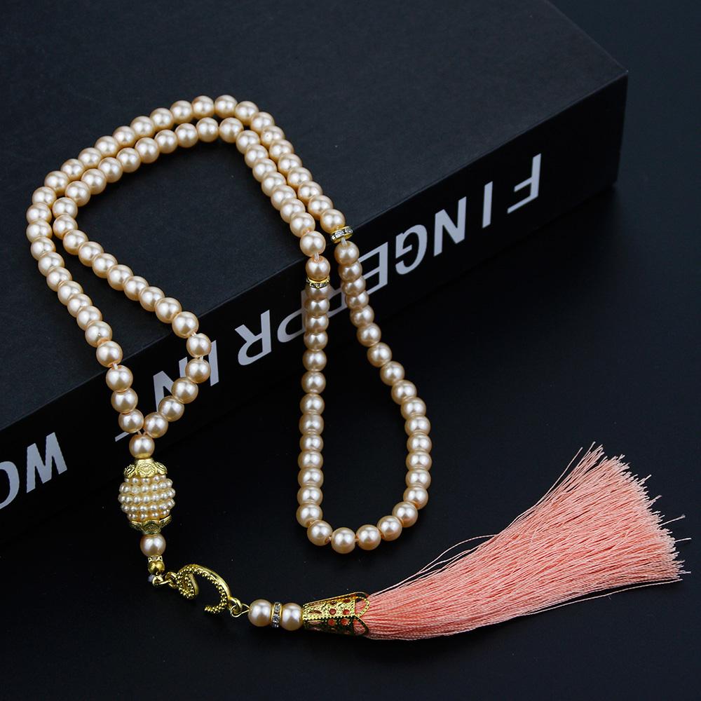 Růžencové náramky Modlitební korálky Turecký styl 99 korálků Skleněné perly Náramky Charm Dárek