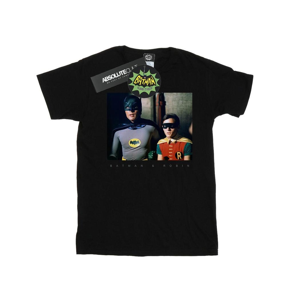 DC Comics Girls Batman TV Series Dynamic Duo Photograph Cotton T-Shirt