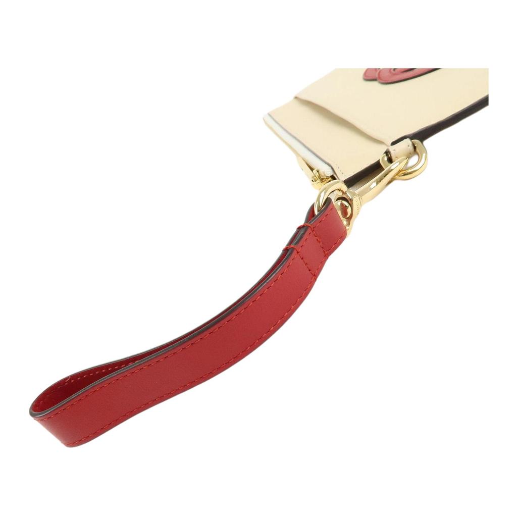 Gucci Serie Double G Cuciture Logo Double G Cerniera Portadocumenti Clutch da Donna Beige 658843-0QGCG-9397