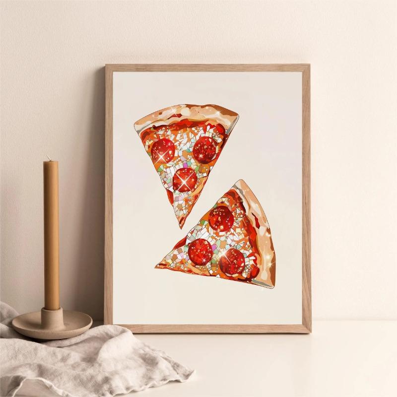 Disco Vintage Cherry Strawberry Blueberry Watermelon Lemon Fruit Art Poster Canvas Paintings Wall Art Pictures Home Decor