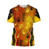 Modisches und lustiges Poker-Muster Herren-T-Shirt mit Aufdruck 3D-gedrucktes Herren-Street-Casual-Lockeres O-Ausschnitt Kurzarm-Oberteil