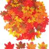 50Pcs Bright Colored Faux Maple Leaf Models With Natural Texture For Home Decors And Seasonal Displays