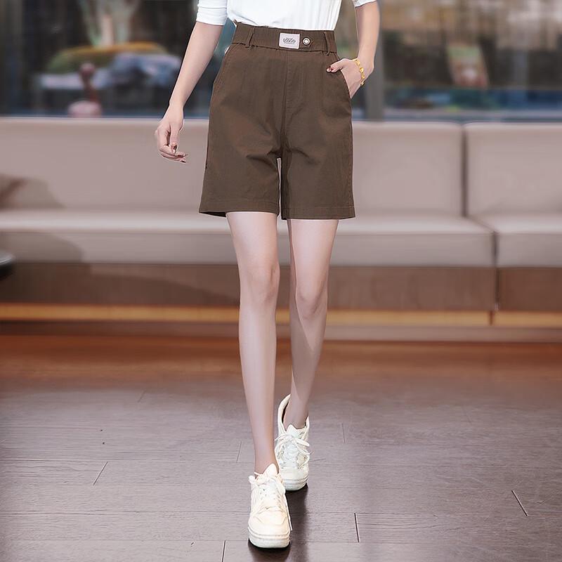 Women's High-Waist Wide-Leg Casual Shorts