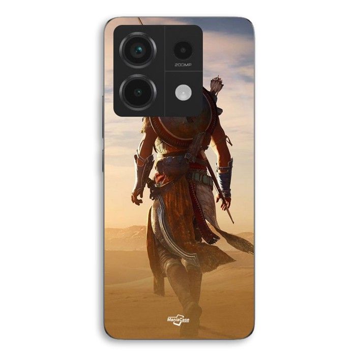 Coque de téléphone - MANIACASE - Xiaomi Redmi Note 13 Pro 5G - Silicone TPU - Noir - Assassin's Creed soldat
