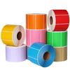 Multicolor Thermal Paper Rolls for Barcode Printing - Self-adhesive Sticker Labels