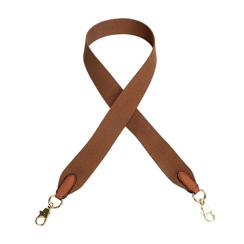 Evelyne Cotton Canvas & Cowhide Leather Crossbody Bag Strap