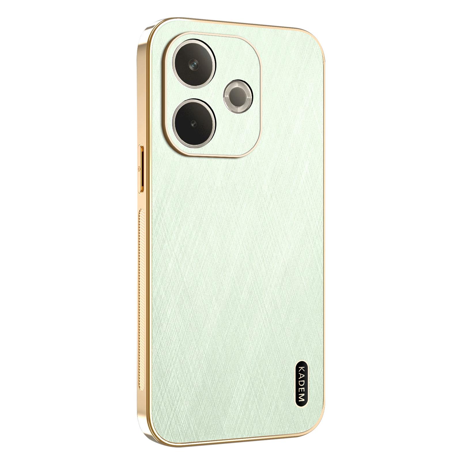 

KADEM Phone Case For Oppo A5 Pro 5G (Global)/4G (Global)/A5 Energy 5G (China) ,Electroplating Silk Texture PU+TPU Back Cover Green