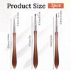 Ouligay 3PCS Nail Design Brushes Nail Art Brush Daisy Pen Nail Liner Brush for Detailed Nail Design, Fine Lines, Water Ripples, And Intricate