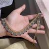 [HF]Hot Antiquity Chinese Style Beads Necklace Hanfu Accessories Ethnic Style Horse Face Skirt Decorative Jewelry Gift