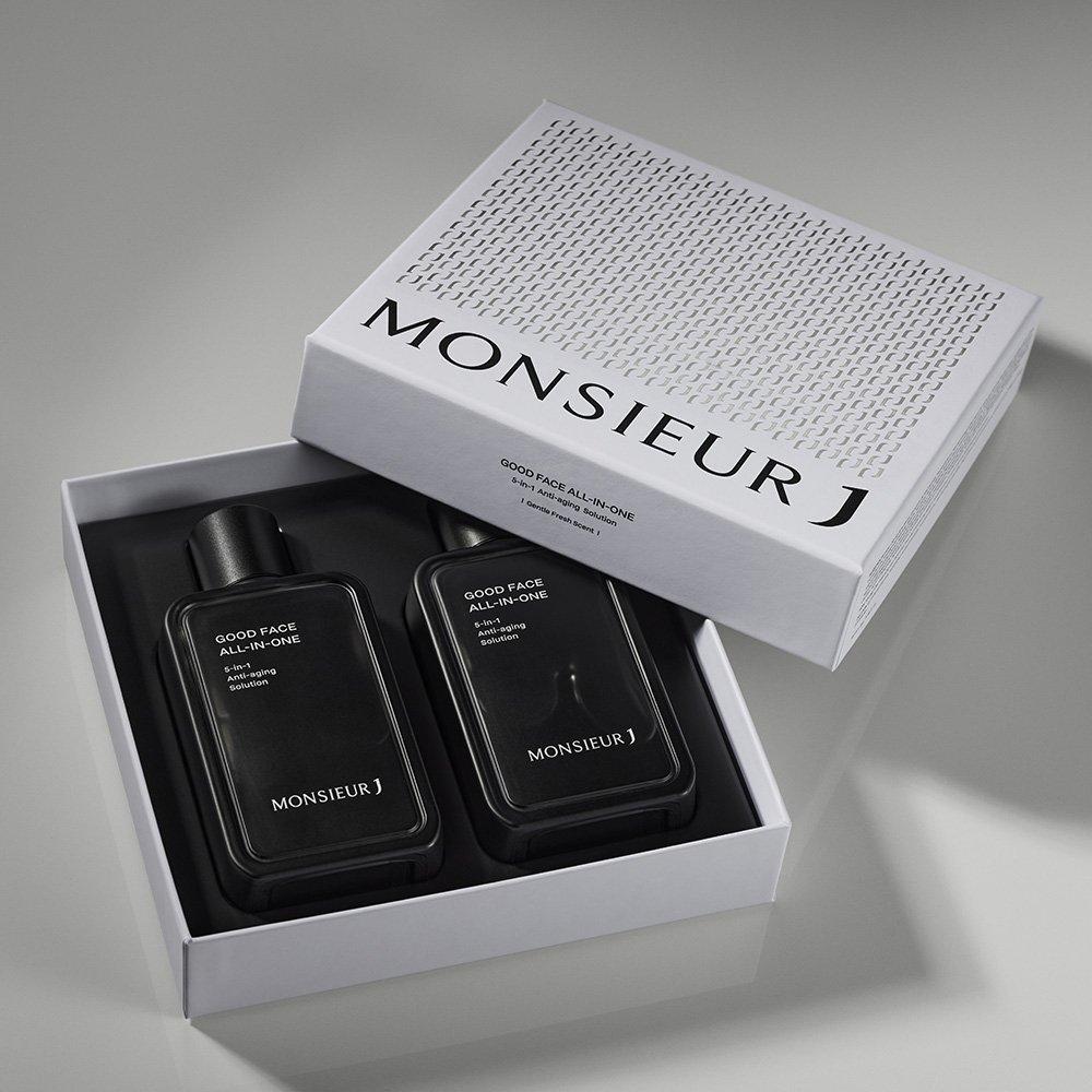 Monsieur J Good Face All-in-One Double Special Set (140ml x2)