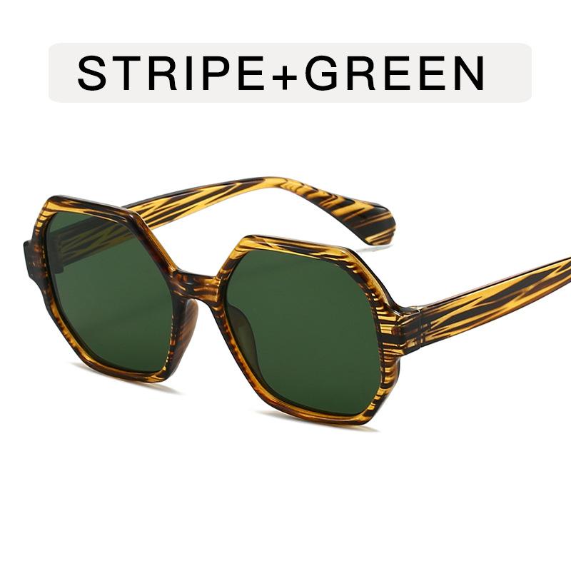 Fashion Polygon Shape Men Sun Glasses European American Stylish Women Sunglasses Holiday Travelling Woman Sun Glass