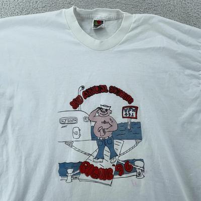 Vtg 1996 Submarine Vets Picnic T-Shirt XL/2XL 90s Navy New Jersey South VFW 491