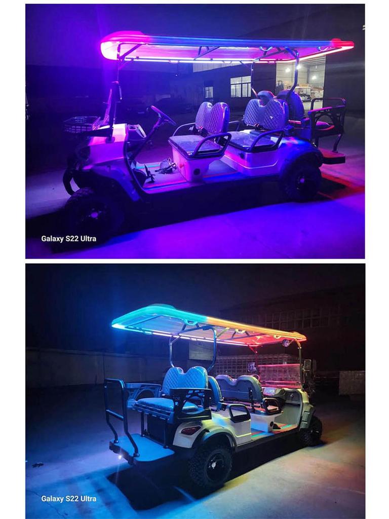 6-Seater Off-Road Electric Golf Cart, 72V Lithium Battery, 5kW Motor, 120km Range Sightseeing Vehicle