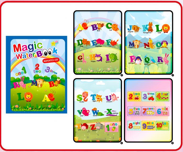 NEW Magic Water Drawing Books Coloring Books Painting Toys for Birthday Christmas New Year Gift for Boys and Girls